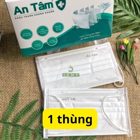 Khẩu trang y tế 4 lớp kháng khuẩn An Tâm - Hộp 50 cái