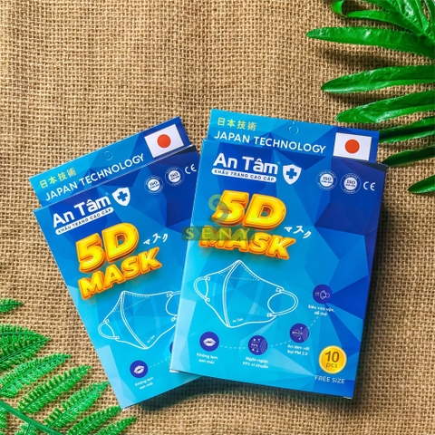 Khẩu trang 5D An Tâm giá tốt thùng 100 cái