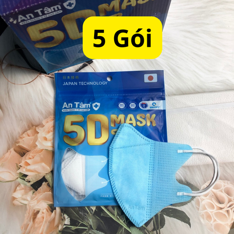 Khẩu trang 5D An Tâm giá tốt thùng 100 cái