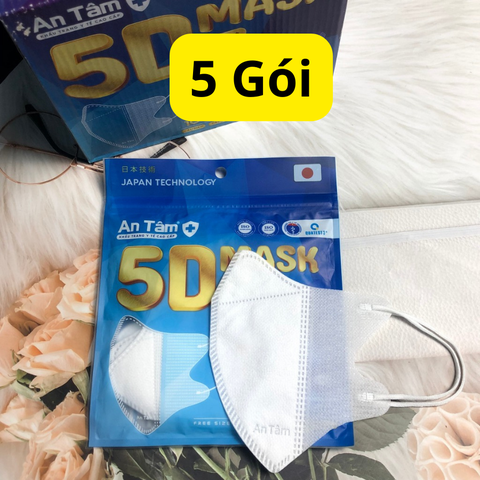 Khẩu trang 5D An Tâm giá tốt thùng 100 cái