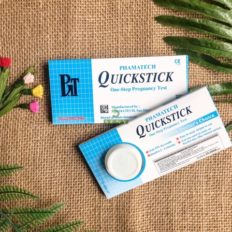 Que thử thai quickstick 2 vạch chính xác phát hiện thai sớm từ 7-10 ngày