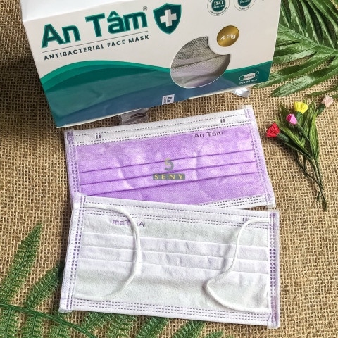 Khẩu trang y tế 4 lớp kháng khuẩn An Tâm - Hộp 50 cái