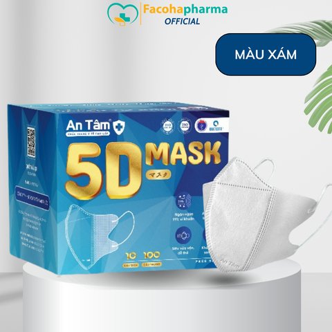 Khẩu trang 5D An Tâm giá tốt thùng 100 cái