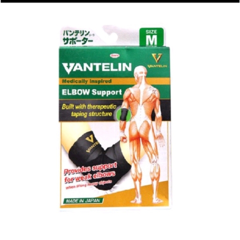 Băng khuỷu tay Vantelin Elbow Support bảo vệ khỏi chấn thương khi tập luyện thể thao - Size L (25-28cm)