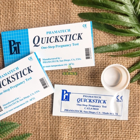 Que thử thai quickstick 2 vạch chính xác phát hiện thai sớm từ 7-10 ngày