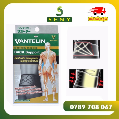 Đai lưng cột sống Vantelin Nhật Bản giúp hạn chế gù lưng, chống đau lưng hiệu quả