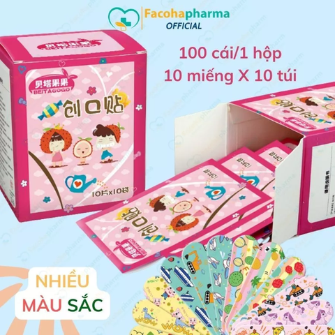 Băng cá nhân cute chống nước cho bé và người lớn, bảo vệ vết thương