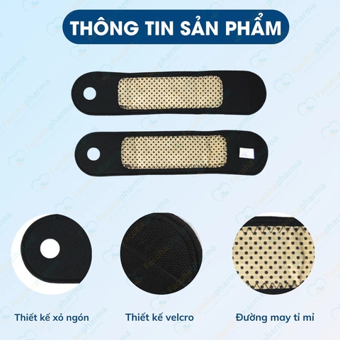 Băng cổ tay phát nhiệt thiết kế Công Thái Học giúp bảo vệ cổ tay, giữ ấm, điều hòa khí huyết