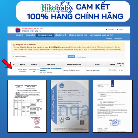 Hút mũi cho bé Hikobaby cầm tay phiên bản mới, chất liệu nhựa nguyên sinh lực hút êm an toàn cho bé (Combo HI2)