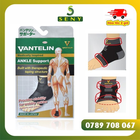Băng quấn cổ chân Vantelin Nhật Bản bảo vệ cơ thể khi chơi thể thao - Size L (26-28cm)