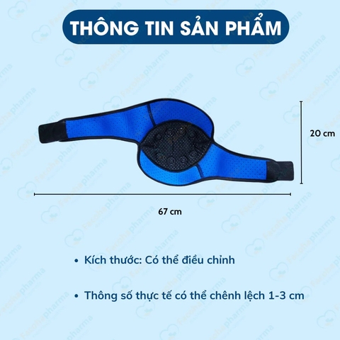 Đai giữ ấm đầu gối phát nhiệt từ tính hỗ trợ giảm đau nhức, ôm sát cơ thể chắn chắn (1 đôi)