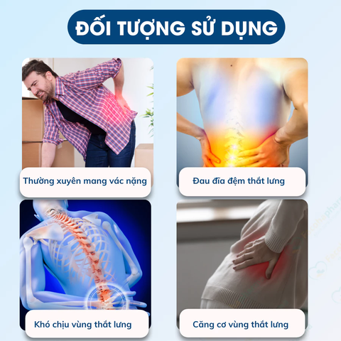 Đai lưng cột sống phát nhiệt hỗ trợ giảm đau thoát bị đĩa đệm hiệu quả