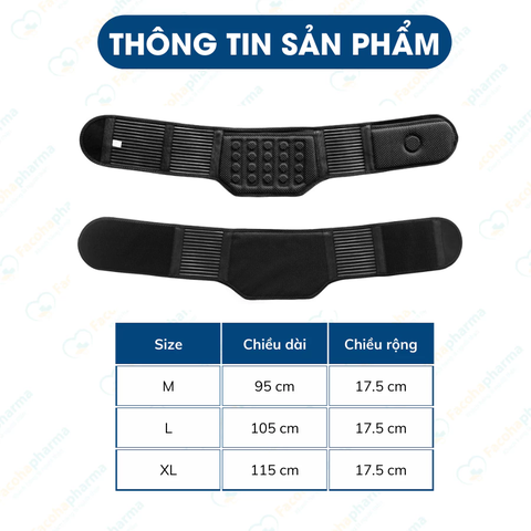 Đai lưng cột sống phát nhiệt hỗ trợ giảm đau thoát bị đĩa đệm hiệu quả