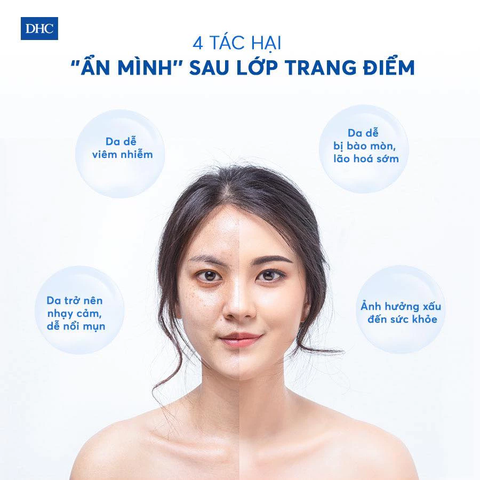 Dầu tẩy trang DHC chiết xuất olive làm sạch sâu, dưỡng da mềm mịn 70ml
