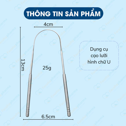 Bộ dụng cụ cạo lưỡi giúp loại bỏ vi khuẩn, mãng bám và hơi thở khó chịu
