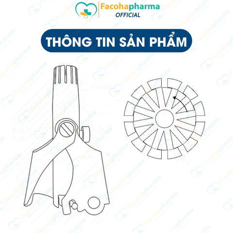 Dụng cụ tỉa lông mũi cầm tay tiện lợi, chất liệu thép không rỉ bền bỉ