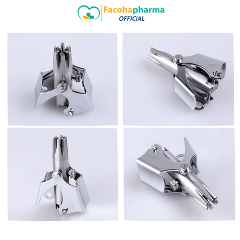 Dụng cụ tỉa lông mũi cầm tay tiện lợi, chất liệu thép không rỉ bền bỉ