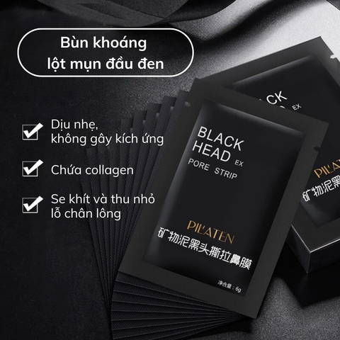 Gel lột mụn đầu đen, mụn cám Black Head giúp làm sạch sâu se khít lỗ chân lông (6g/gói)
