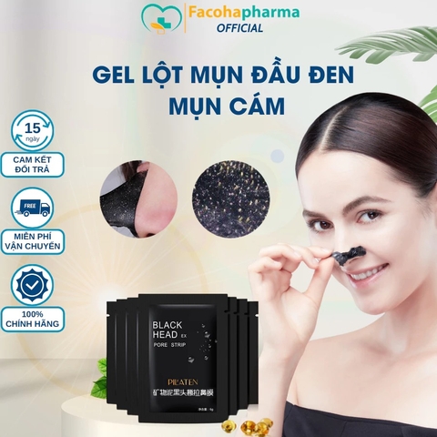 Gel lột mụn đầu đen, mụn cám Black Head giúp làm sạch sâu se khít lỗ chân lông (6g/gói)
