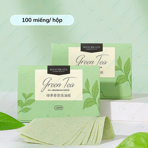 Giấy thấm dầu da mặt chiết xuất nước hoa giúp làm sạch bòng dầu 100 miếng/hộp