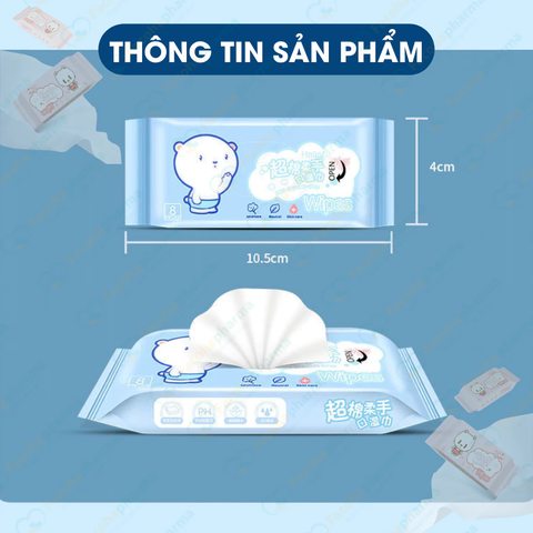 Khăn giấy ướt mini bỏ túi tiện lợi, nhỏ gọn giúp duy trì vệ sinh cá nhân mọi lúc