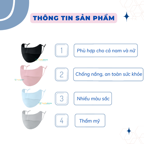 Khẩu trang vải chống nắng toàn mặt kháng khuẩn chống tia UV tốt nhất