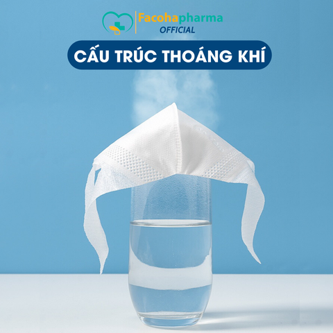 Khẩu trang 3D trẻ em 3 lớp kháng khuẩn ngăn ngừa bụi mịn cho bé từ 3-8 tuổi hộp 50 cái