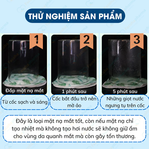 Mặt nạ mắt nóng giúp thư giãn cho mắt, giảm quần thâm hộp 5 cái