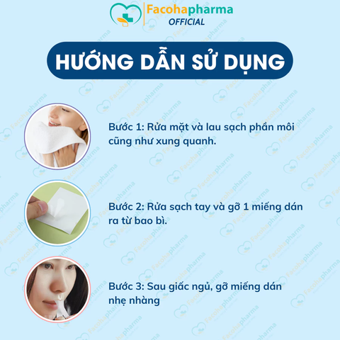 Miếng dán miệng khi ngủ hình chữ X chống ngủ ngáy, độ dính cao, không mùi