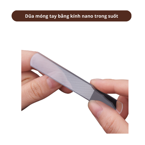 Dũa móng tay nano cao cấp giúp tạo form móng đẹp và làm sạch móng