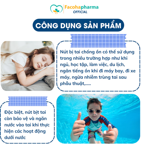 Nút bịt tai chống ồn chất liệu silicon giúp ngủ ngon giấc, bảo vệ tai
