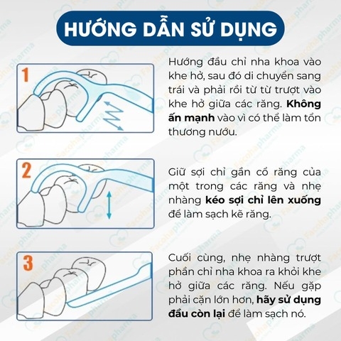 Tăm chỉ nha khoa Oraltana Nhật Bản làm sạch kẽ răng hiệu quả (50 cây/hộp)