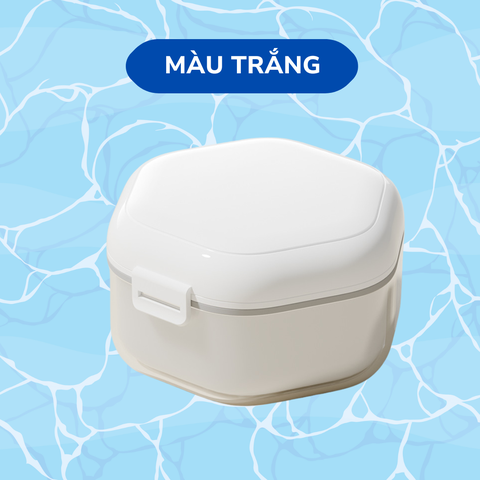 Hộp đựng hàm duy trì răng giả dụng cụ vệ sinh nha khoa niềng răng tiện lợi
