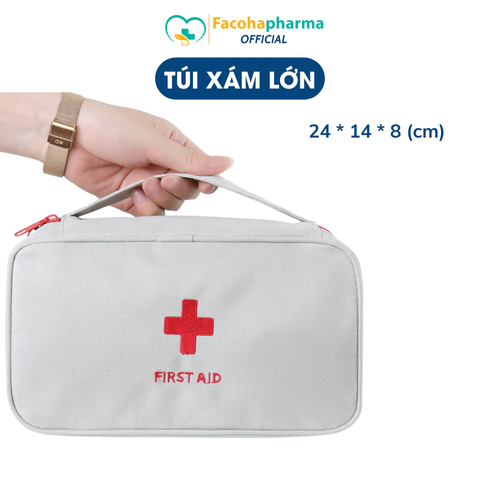 Túi đựng y tế vải oxford bền bỉ, nhiều ngăn, tiện lợi, gọn nhẹ