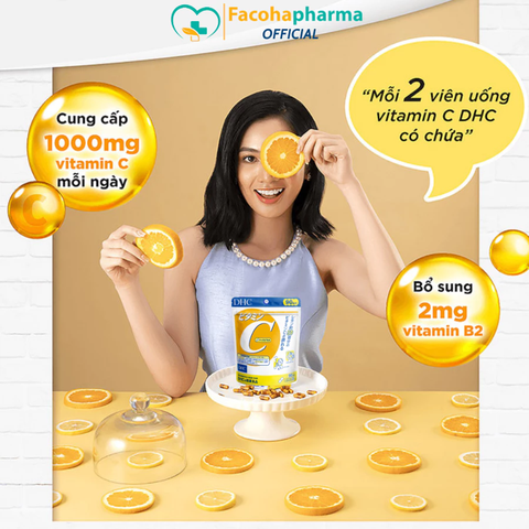 DHC Viên uống vitamin C gói 90 ngày