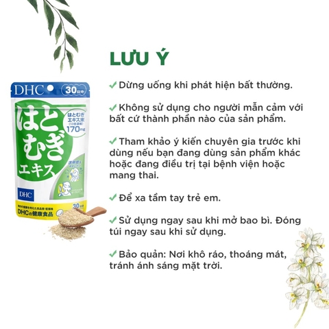 Viên uống hỗ trợ sáng da DHC Nhật Bản giúp đem lại làn da đều màu (30 viên/gói)