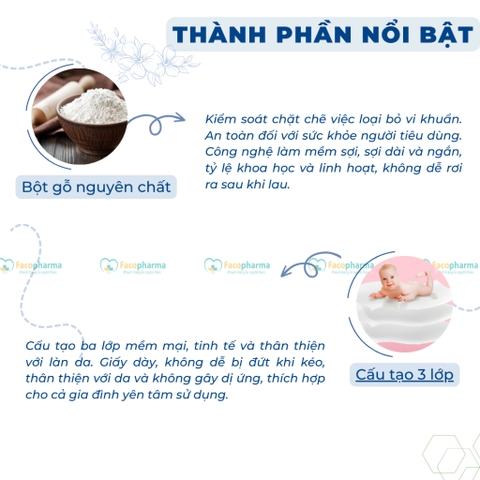 Khăn giấy khô mini bỏ túi nhỏ gọn giúp giữ vệ sinh cá nhân mọi nơi gói 7 tờ