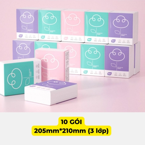 Khăn giấy khô mini bỏ túi nhỏ gọn giúp giữ vệ sinh cá nhân mọi nơi gói 7 tờ