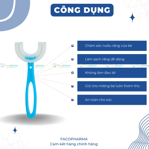 Bàn chải silicon chữ U cho bé từ 6 đến 12 tuổi an toàn, không gây đau lợi - Hồng