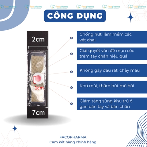 Miếng dán mụn cóc lành tính giúp loại bỏ, ngăn chặn mụn cóc (6 miếng)