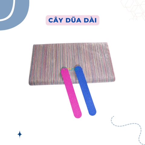 Cây dũa móng tay nhám 2 mặt nhỏ gọn tiện lợi dễ dàng bỏ túi - Dũa dài - CN050.02
