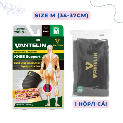 Băng gối thể thao Vantelin Nhật Bản bảo vệ dây chằng đầu gối khỏi bị chấn thương - SIZE XL (40-43cm)