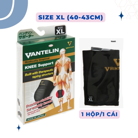 Băng gối thể thao Vantelin Nhật Bản bảo vệ dây chằng đầu gối khỏi bị chấn thương - SIZE XL (40-43cm)