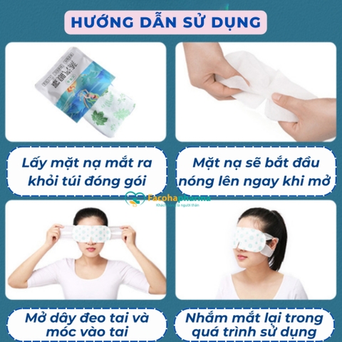 Mặt nạ mắt nóng giúp thư giãn cho mắt, giảm quần thâm hộp 5 cái