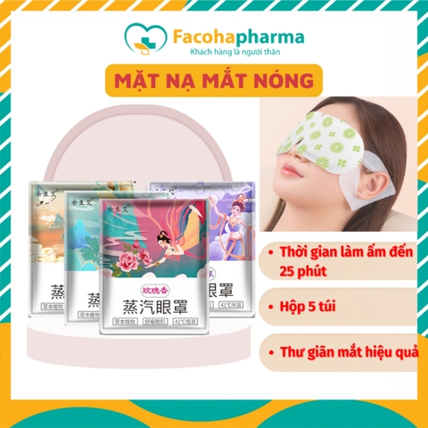 Mặt nạ mắt nóng giúp thư giãn cho mắt, giảm quần thâm hộp 5 cái