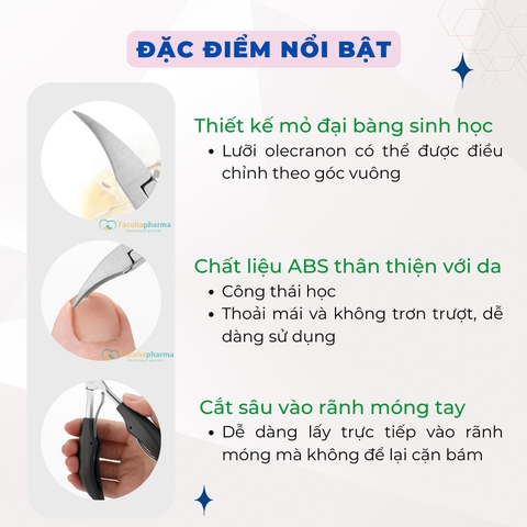 Kềm cắt da móng tay tiện lợi và bộ dụng cụ vệ sinh móng chuyên dụng