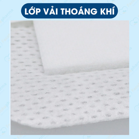 Băng dán cá nhân bản to thoáng khí có gạc vô khuẩn, bảo vệ vết thương hiệu quả đóng gói từng miếng nhiều size
