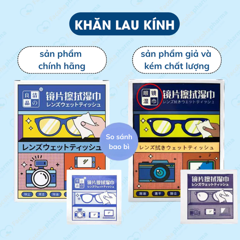 Khăn lau kính mắt chuyên dụng kháng khuẩn lau sạch vết bụi bẩn dấu vân tay hiệu quả
