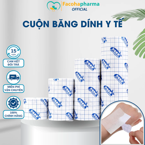 Cuộn băng dán bảo vệ vết thương cho gia đình thoáng khí chống dị ứng đầy đủ mọi kích cỡ