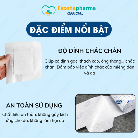 Cuộn băng dán bảo vệ vết thương cho gia đình thoáng khí chống dị ứng đầy đủ mọi kích cỡ